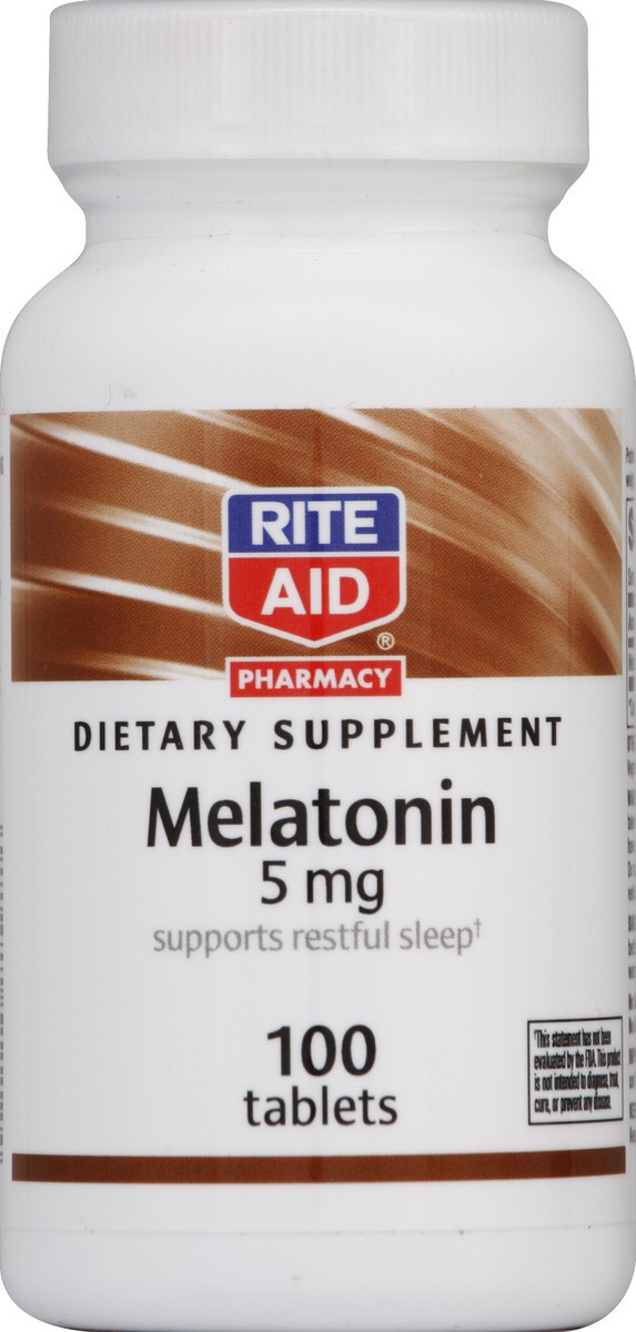 slide 2 of 3, Rite Aid Ra Melatonin, 100 ct