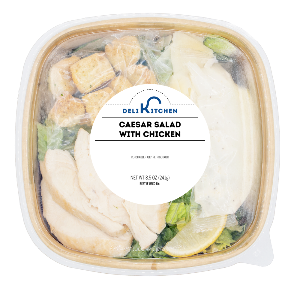 slide 1 of 1, Deli Kitchen Caesar Salad With Chicken, 8.5 oz