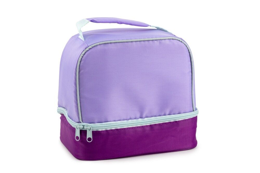 slide 1 of 1, Everyday Living Colorblock Lunch Box - Purple, 1 ct