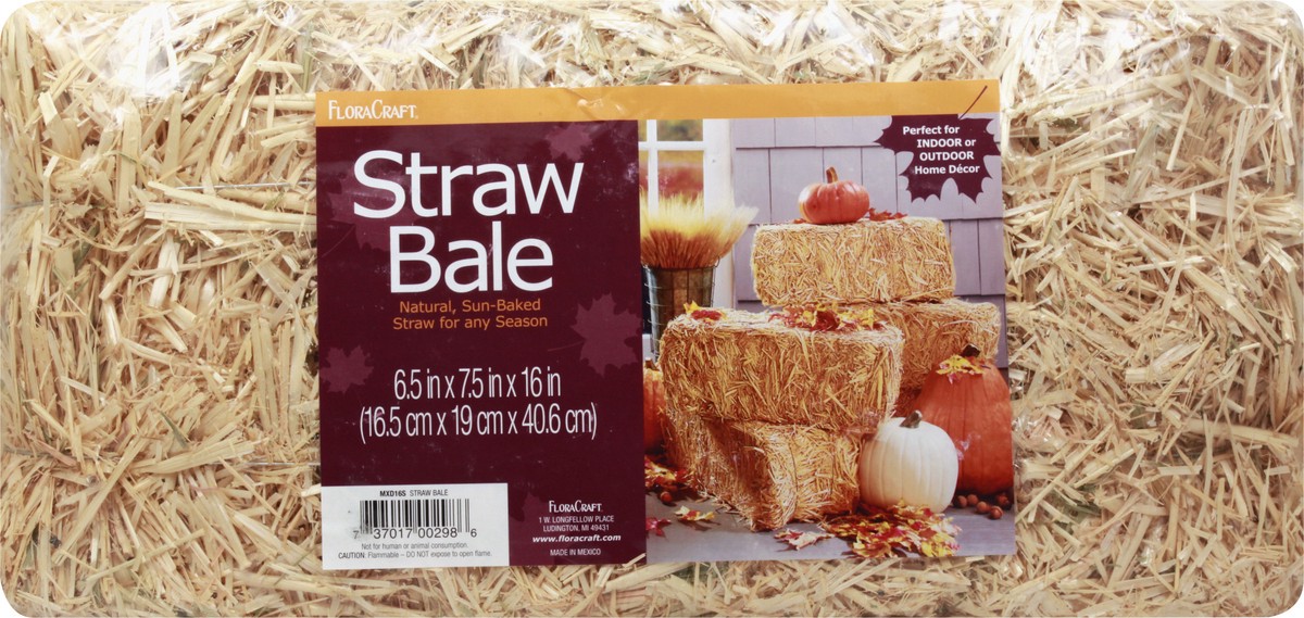 slide 3 of 11, Flora Craft Straw Bale 1 ea, 1 ct