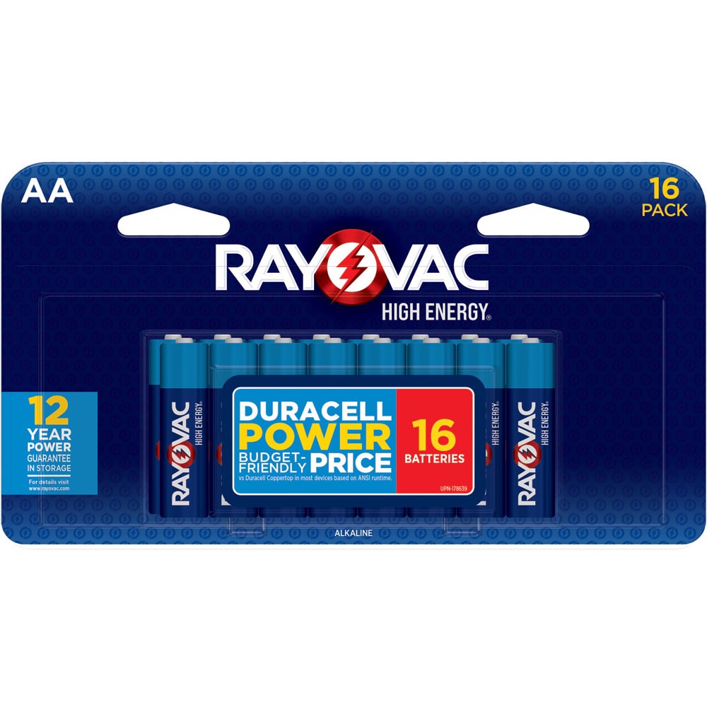 slide 1 of 6, Rayovac High Energy Alkaline AA Batteries ( 16 -Pack), 1 ct
