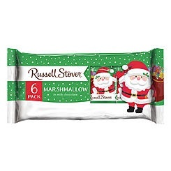 slide 1 of 1, Russell Stover Sugar-Free Marshmallow Santa Milk Chocolate, 1 oz