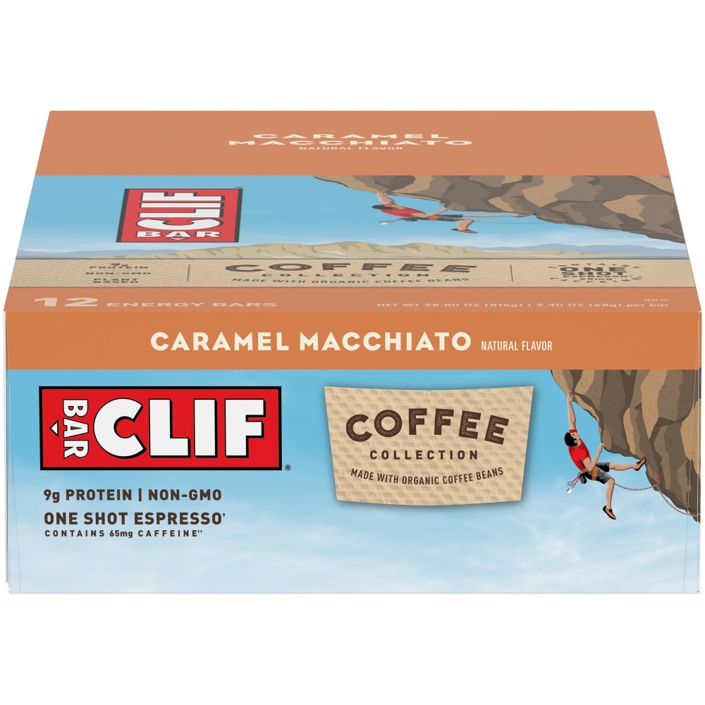slide 1 of 1, CLIF Coffee Collection Caramel Macchiato Energy Bars, 12 ct; 2.4 oz