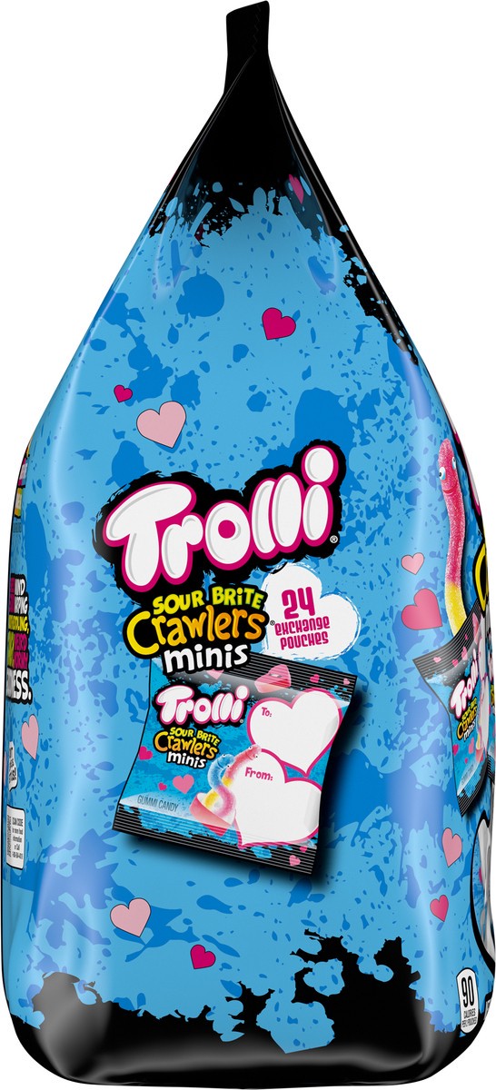 slide 6 of 15, Trolli 07975 157623 Mini Sour Brite Crawlers Valentines 12 oz, 24 ct