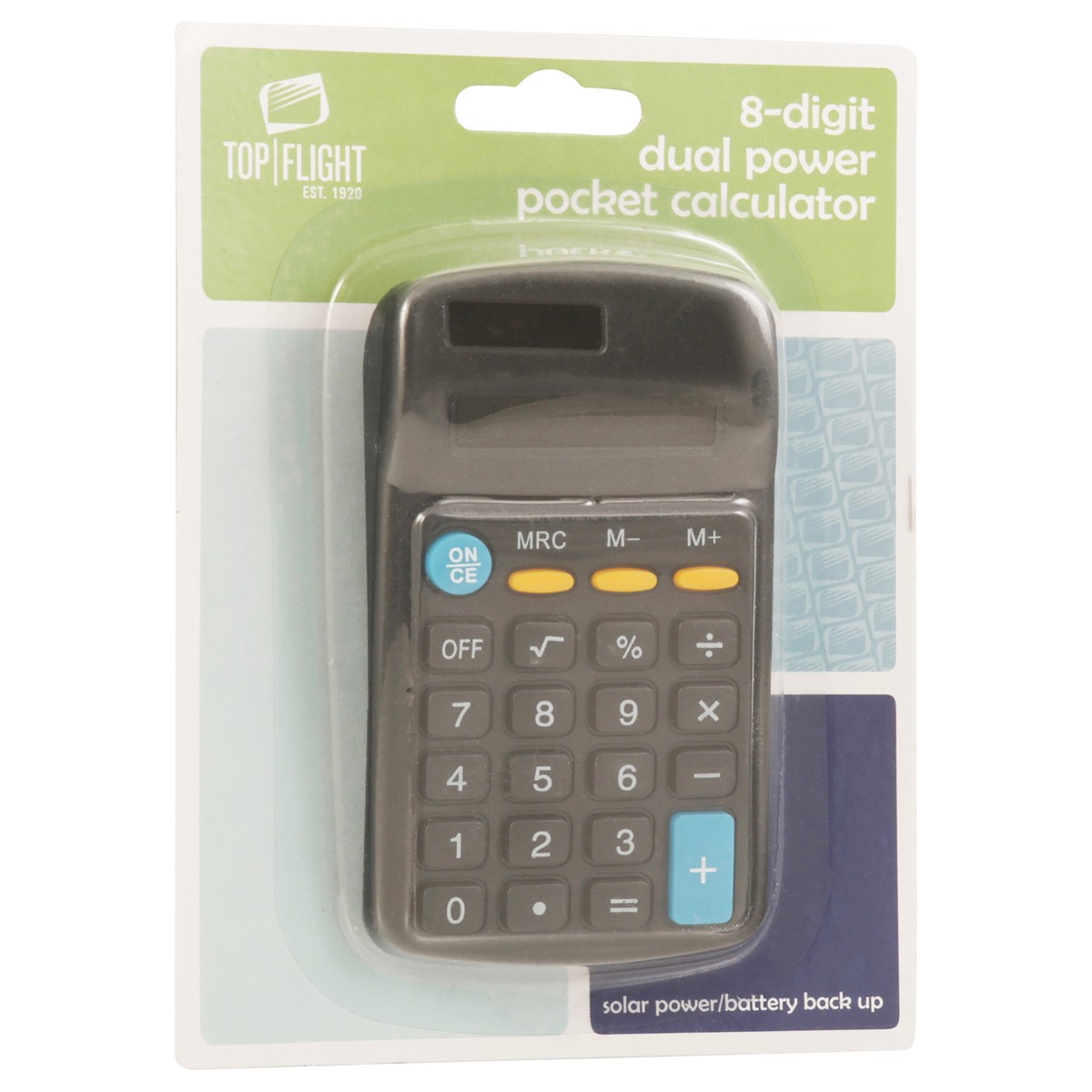 slide 4 of 12, Top Flight Dual Power Basic Calculator - Each, 1 ct