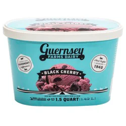 Guernsey Farms Dairy Black Sweet Cherry Ice Cream