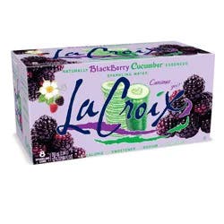 La Croix Blackberry Cucumber Sparkling Water, 8 - 12 fl oz Cans