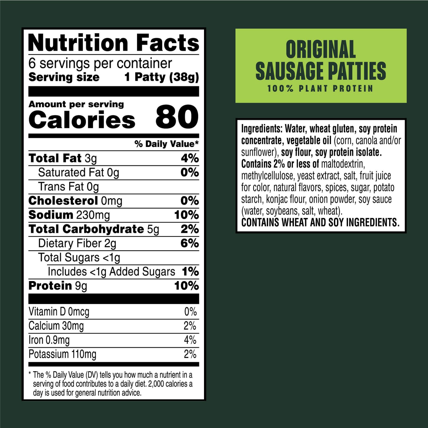 slide 5 of 5, MorningStar Farms Veggie Breakfast Original Sausage Patties, 6 ct