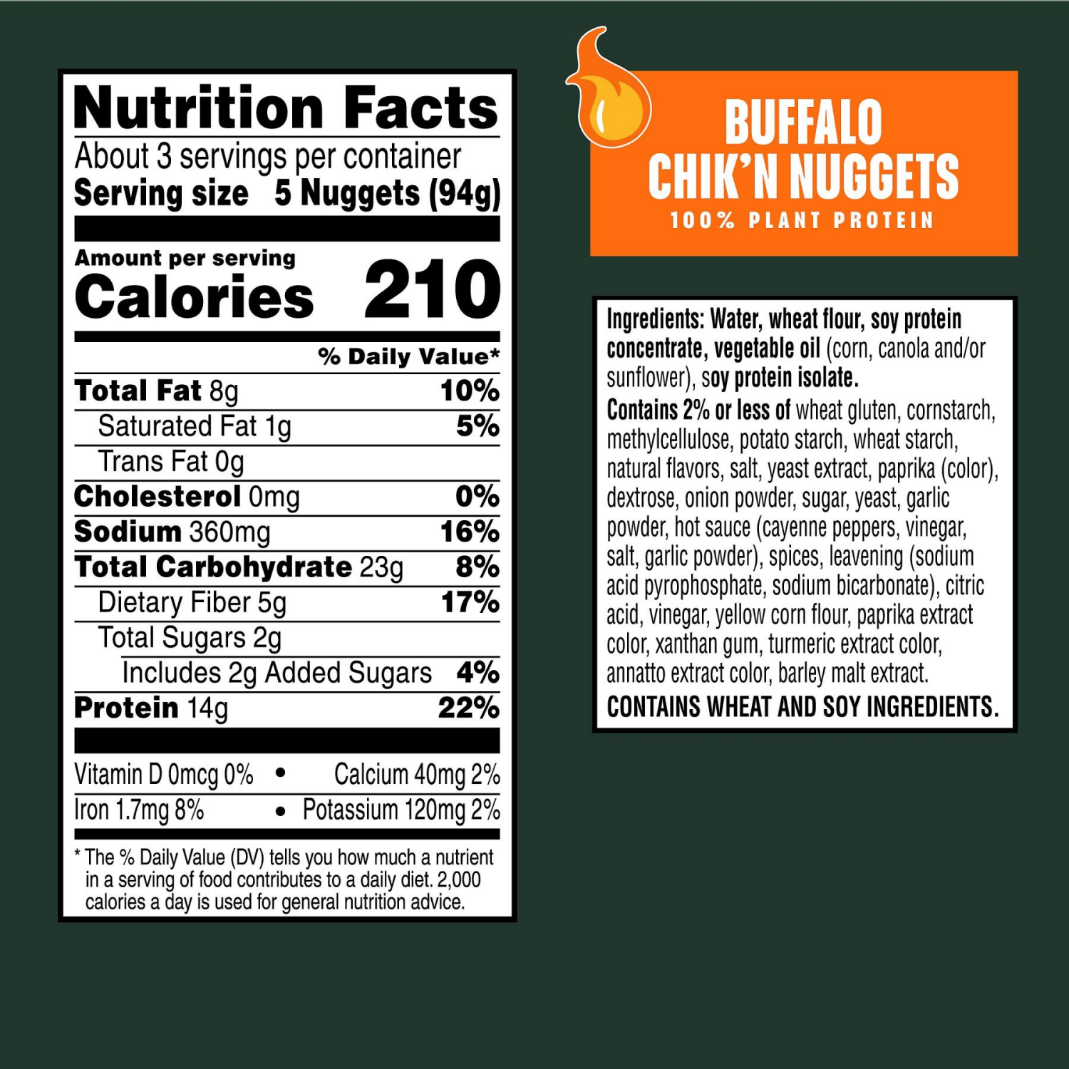 slide 5 of 5, MorningStar Farms Veggitizers Buffalo Vegan Chicken Wings, 10.5 oz