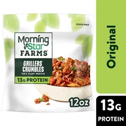 MorningStar Farms Meal Starters Grillers Plant Based Vegan Crumbles
