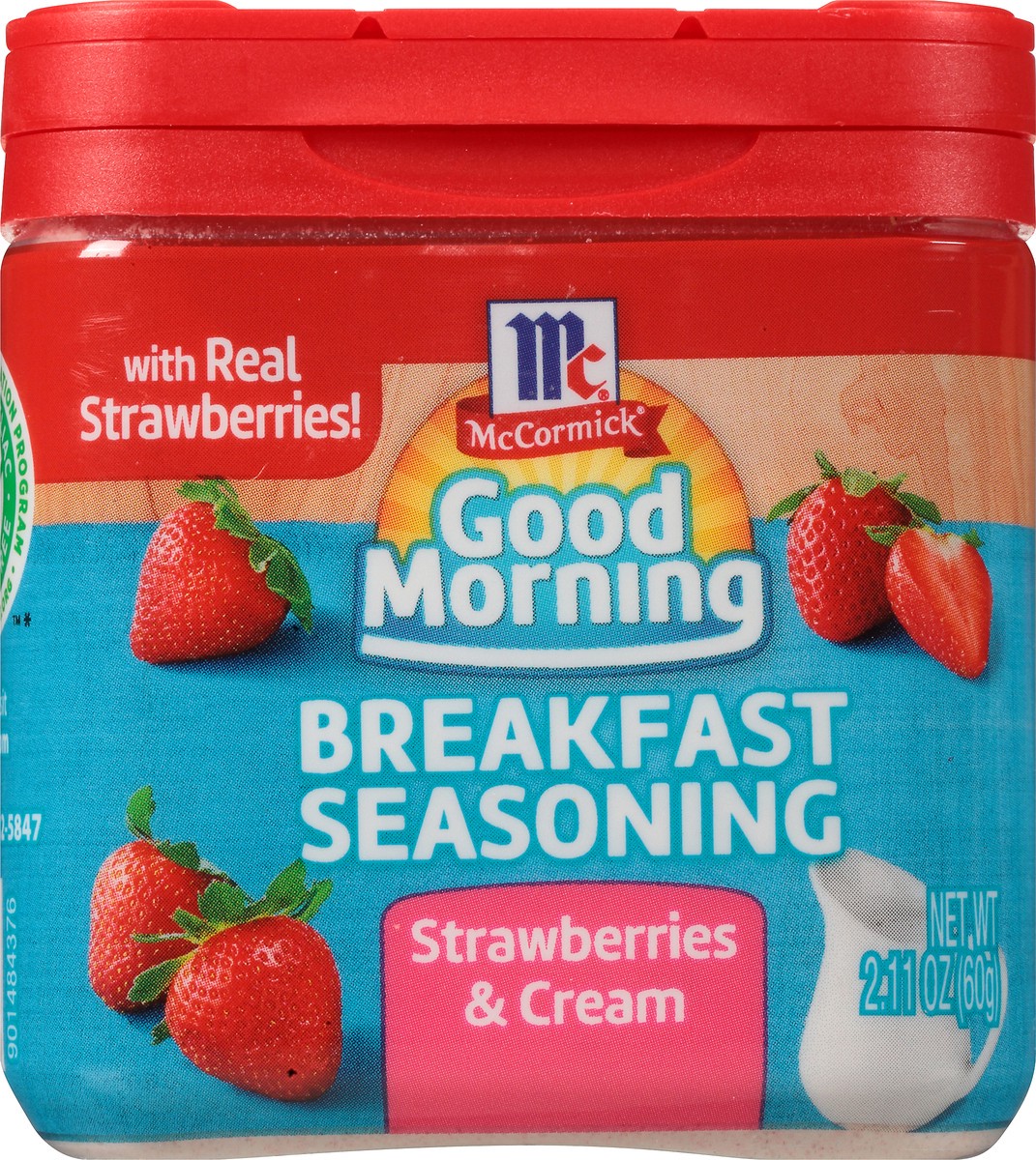 slide 8 of 14, McCormick Good Morning Strawberries & Cream Breakfast Seasoning 2.11 oz. Bottle, 2.11 oz