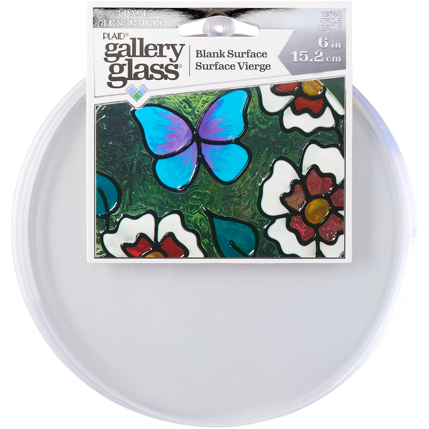 slide 1 of 1, Gallery Glass Surface Circle 3Pc, 3 ct