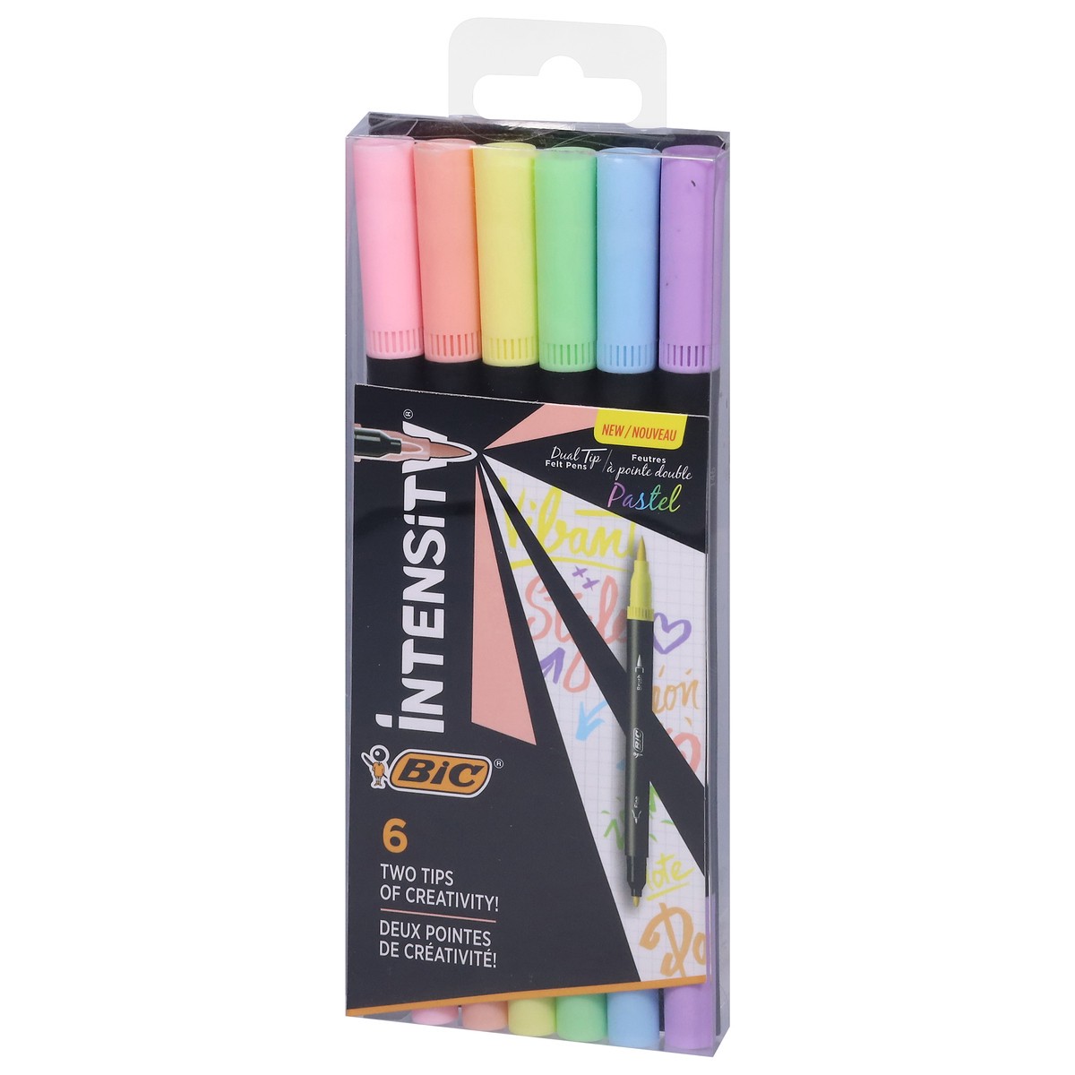 slide 3 of 4, Bic Intensity Dual Tip Pastel Pens, 6 ct