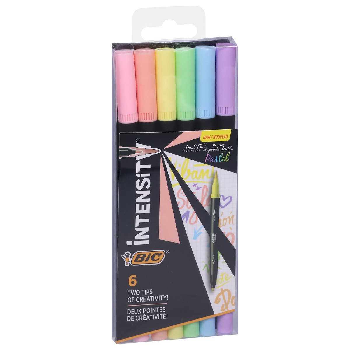 slide 4 of 4, Bic Intensity Dual Tip Pastel Pens, 6 ct