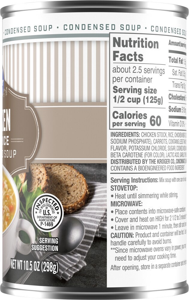 slide 2 of 4, Kroger Chicken & Rice Soup, 10.5 oz