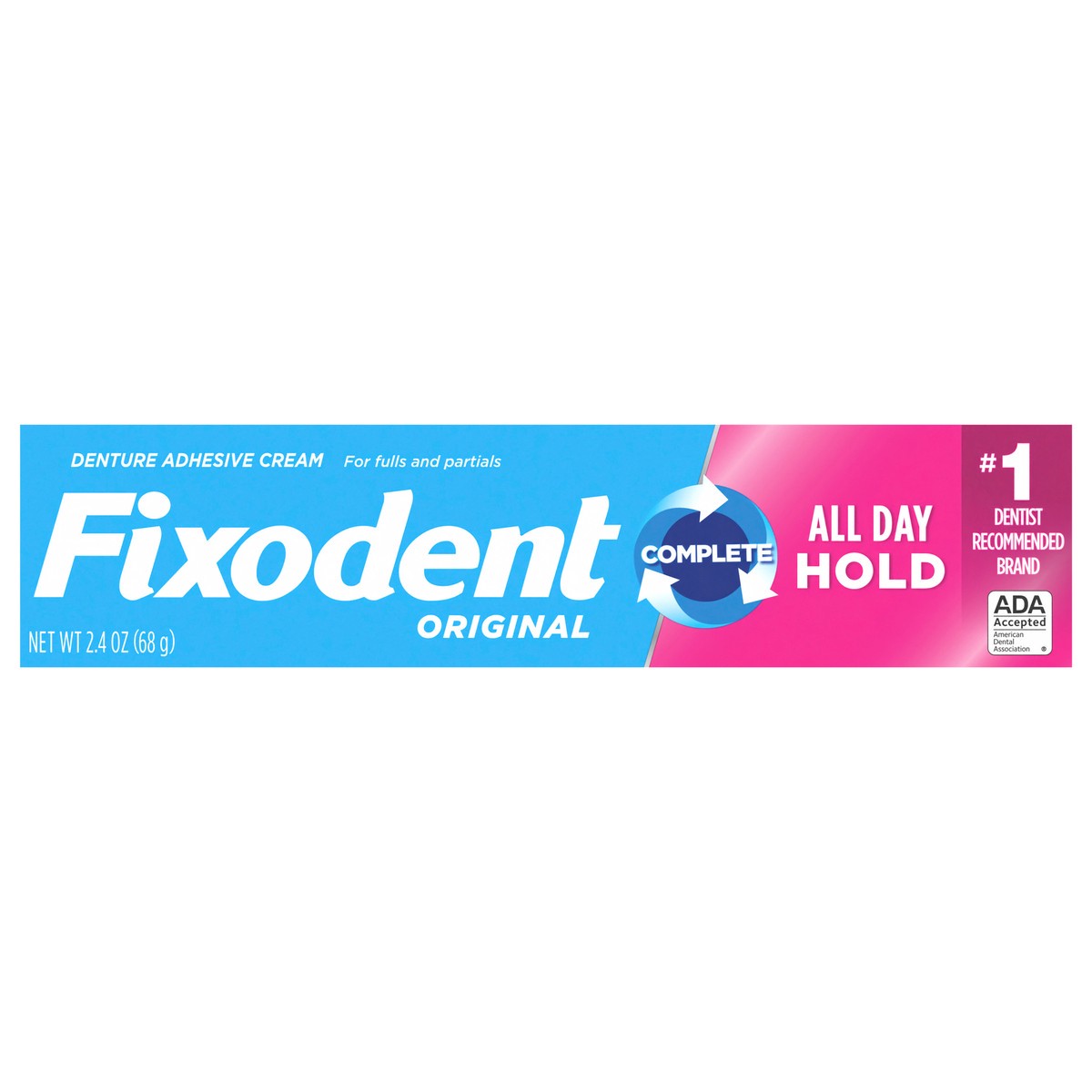 slide 5 of 8, Fixodent Original Secure Denture Adhesive 2.4oz, 2.4 oz