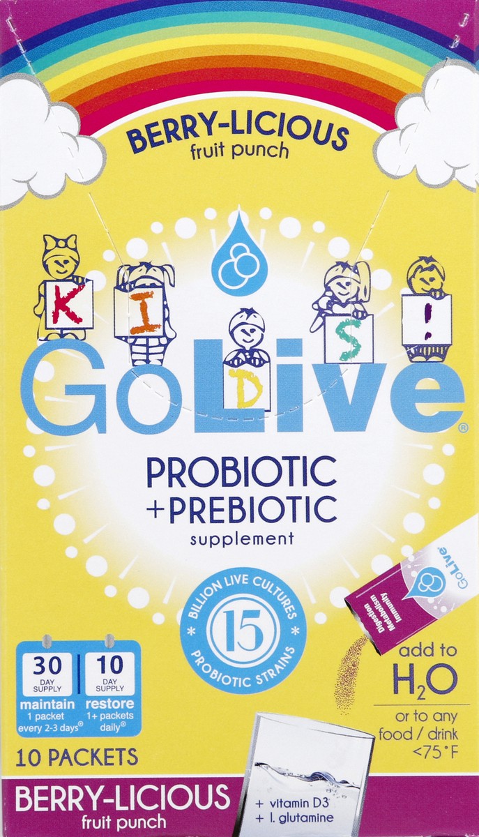 slide 3 of 5, GoLive Probiotic + Prebiotic 10 ea, 10 ct