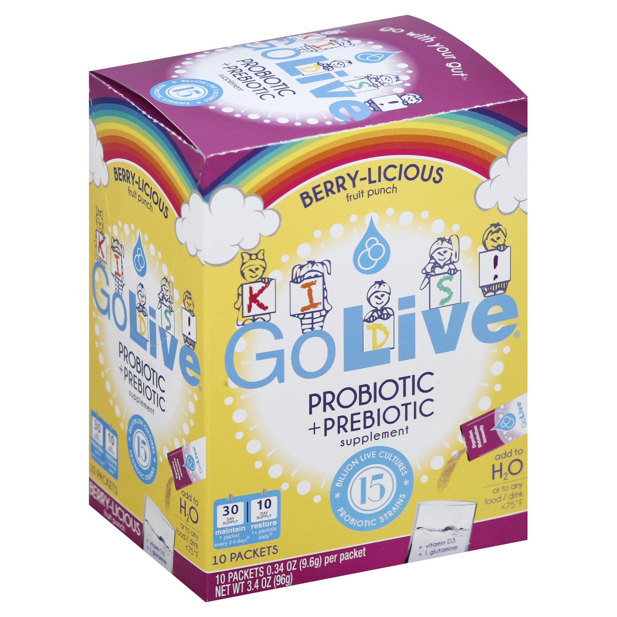 slide 5 of 5, GoLive Probiotic + Prebiotic 10 ea, 10 ct