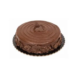 Hand Crafted Single Layer Chocolate Fudge Cake, 8 Inch