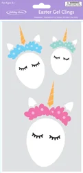 Holiday Home® Easter Egg Unicorns Easter Gel Cling