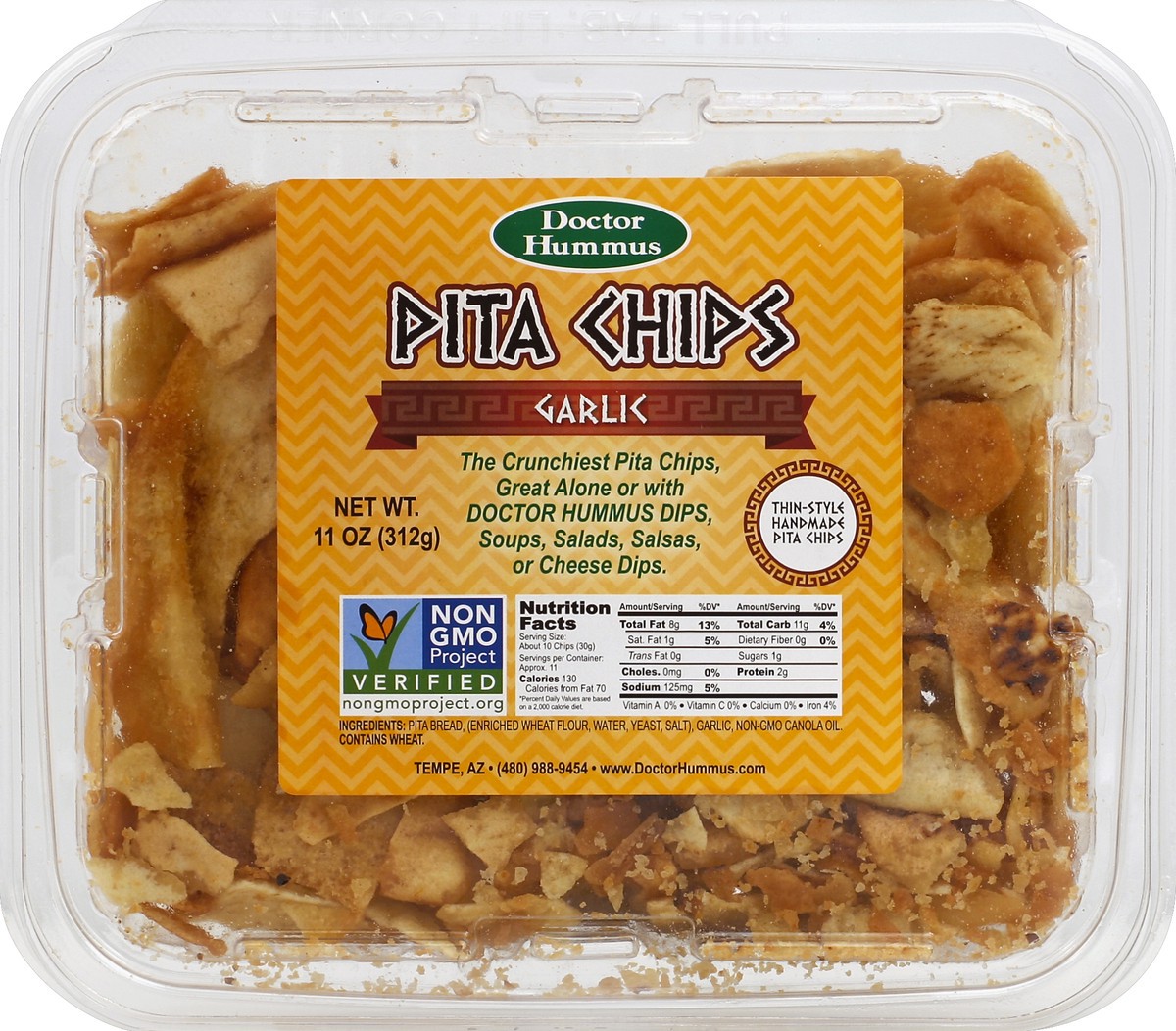 slide 3 of 4, Doctor Hummus Pita Chips 11 oz, 11 oz