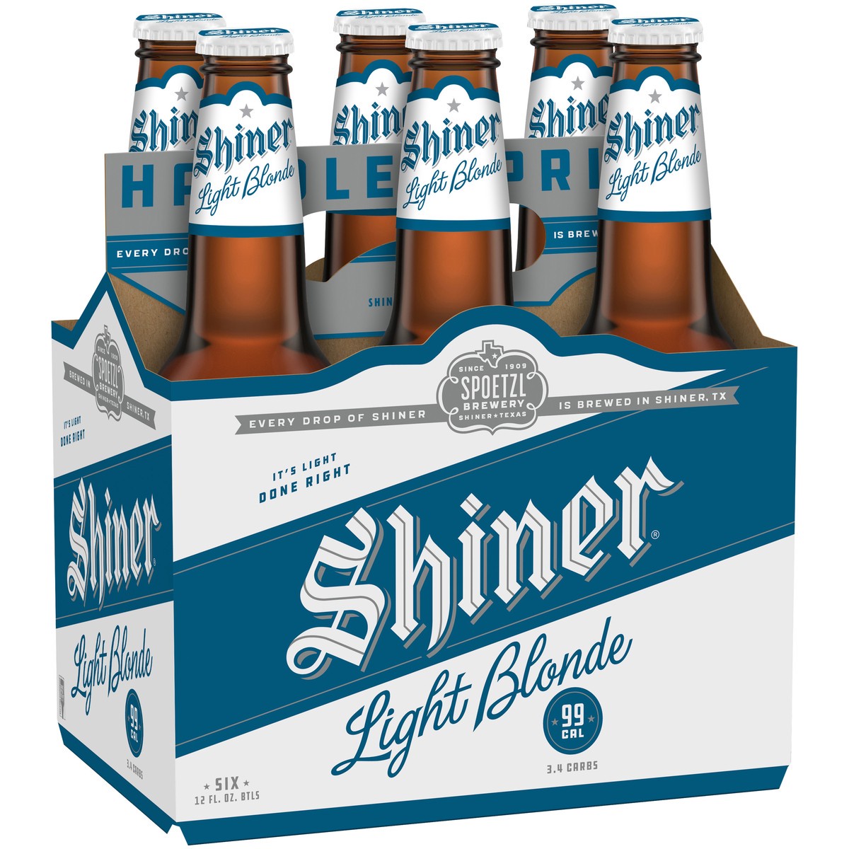 slide 5 of 7, Shiner Beer Shiner Light Blonde Beer, Shiner Craft Beer, 6 Pack, 12 fl oz Bottles, 4.2% ABV, 99 Calories, 3.4g Carbs, 12 fl oz