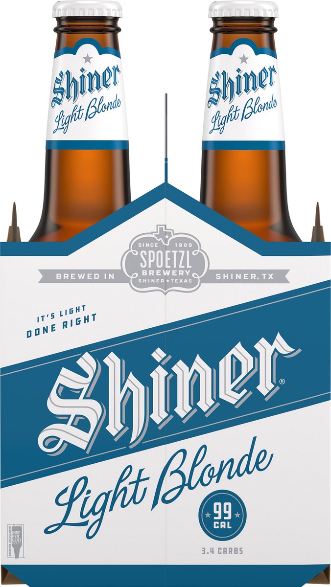 slide 3 of 7, Shiner Beer Shiner Light Blonde Beer, Shiner Craft Beer, 6 Pack, 12 fl oz Bottles, 4.2% ABV, 99 Calories, 3.4g Carbs, 12 fl oz