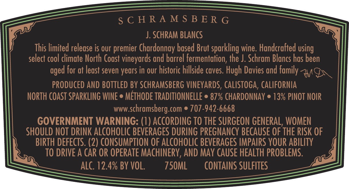 slide 4 of 10, J. Schram Blancs, North Coast, 750 ml
