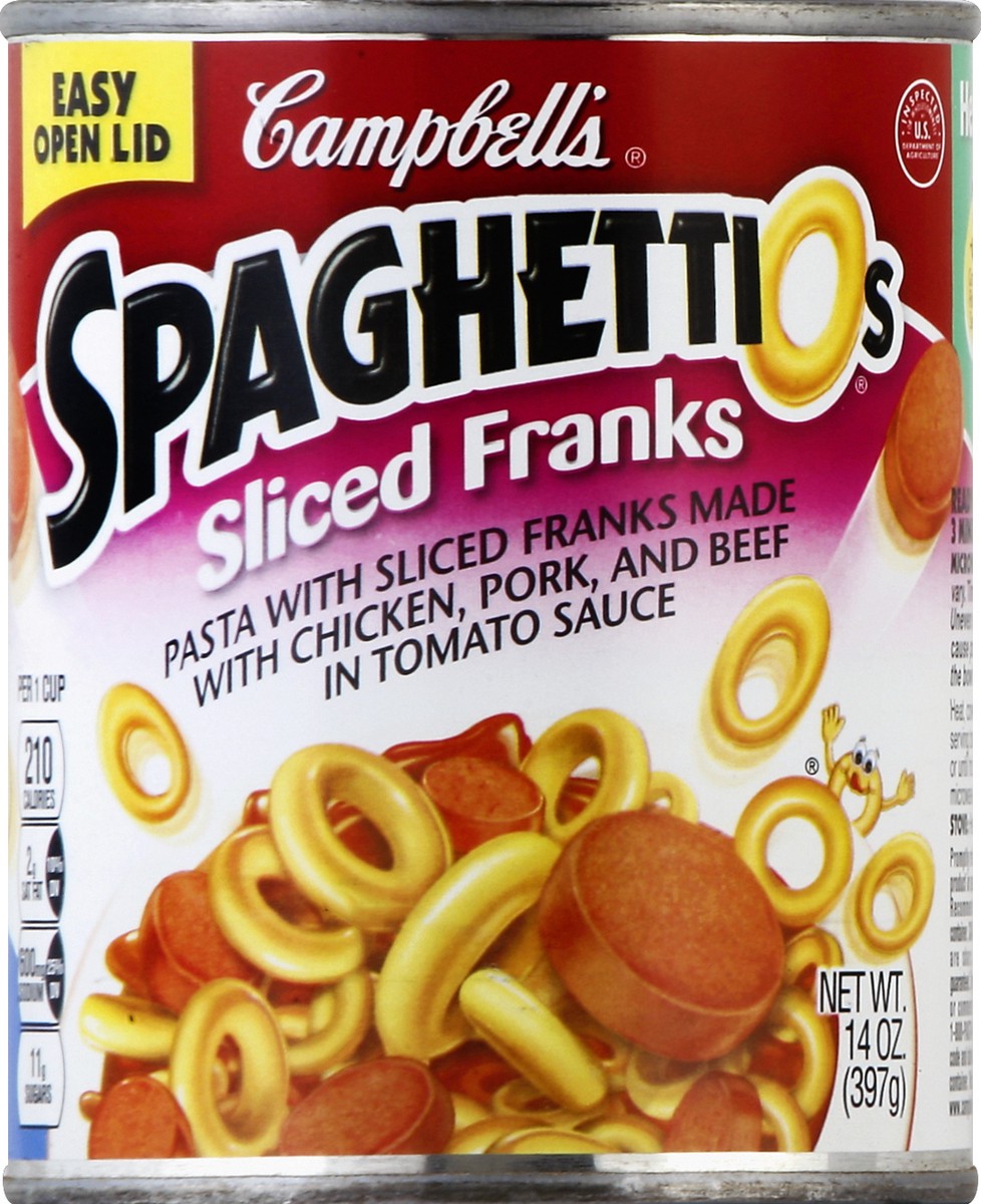 slide 1 of 3, SpaghettiOs Pasta 14 oz, 14 oz