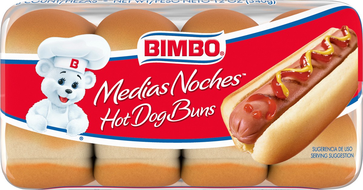 slide 9 of 9, Bimbo Hot Dog Buns, 8 count,, 8 ct