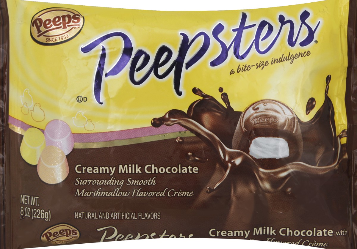 slide 5 of 5, Peepsters Creamy Milk Chocolate With Marshmallow Flavored Creme, 1 ct