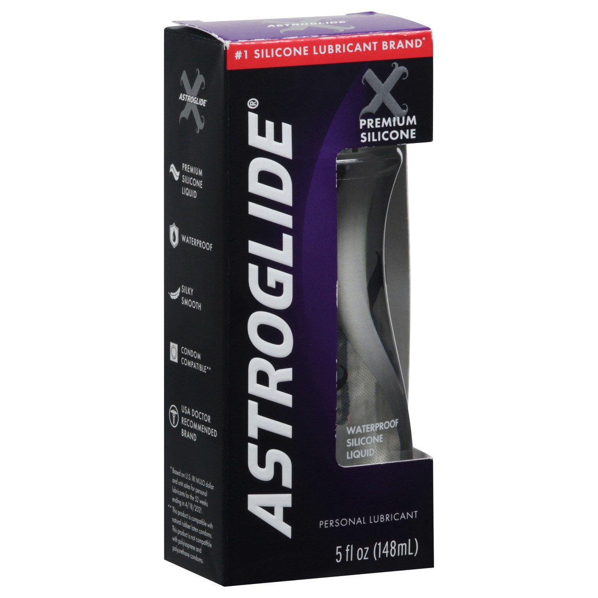 slide 4 of 12, Astroglide X Premium Silicone Personal Lubricant 5 fl oz, 5 fl oz
