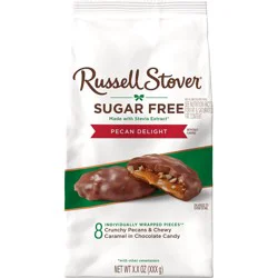 RUSSELL STOVER Sugar Free Pecan Delight Chocolate Candy, 4.7 oz bag
