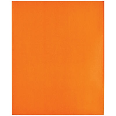 slide 1 of 1, Unison Paper 2 Pocket Portfolio Orange, 1 ct