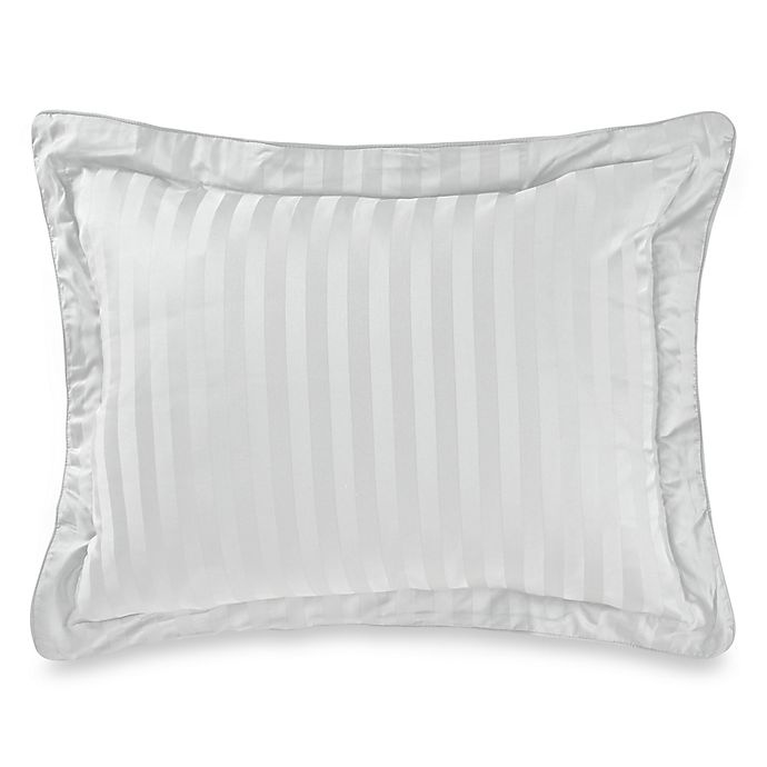 slide 1 of 1, Wamsutta 500-Thread-Count PimaCott Damask King Pillow Sham - Silver, 1 ct