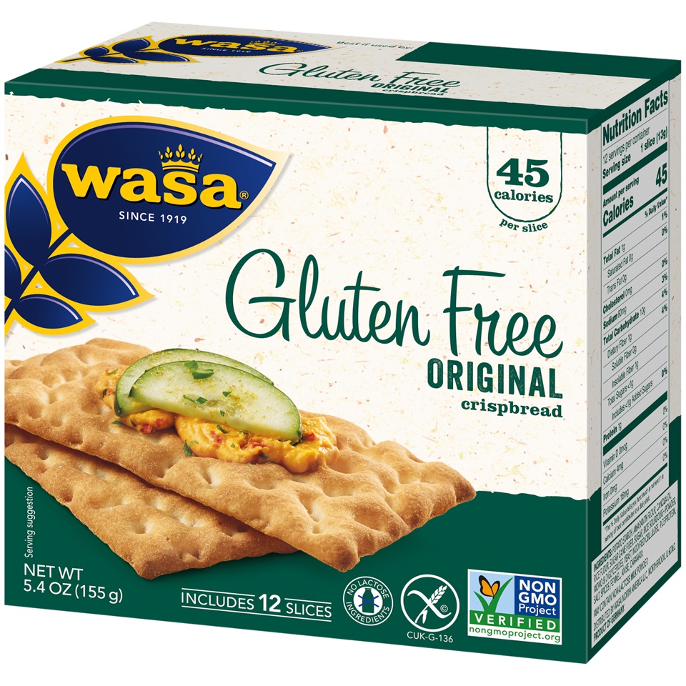slide 3 of 8, Wasa Gluten Free Original Crispbread, 5.4 oz