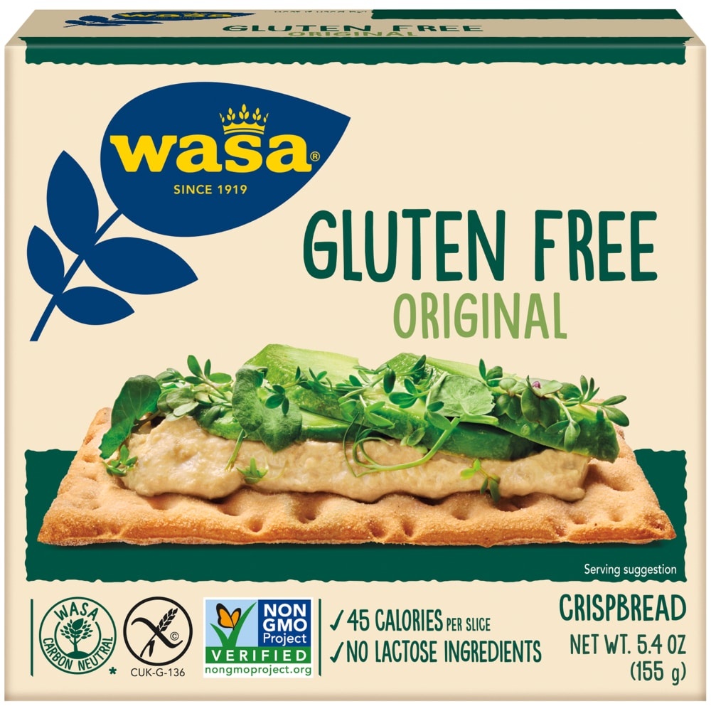 slide 1 of 8, Wasa Gluten Free Original Crispbread, 5.4 oz