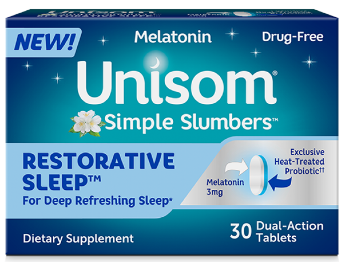 slide 1 of 1, Unisom Simple Slumbers Restorative Sleep 30 ct Tablet, 30 ct