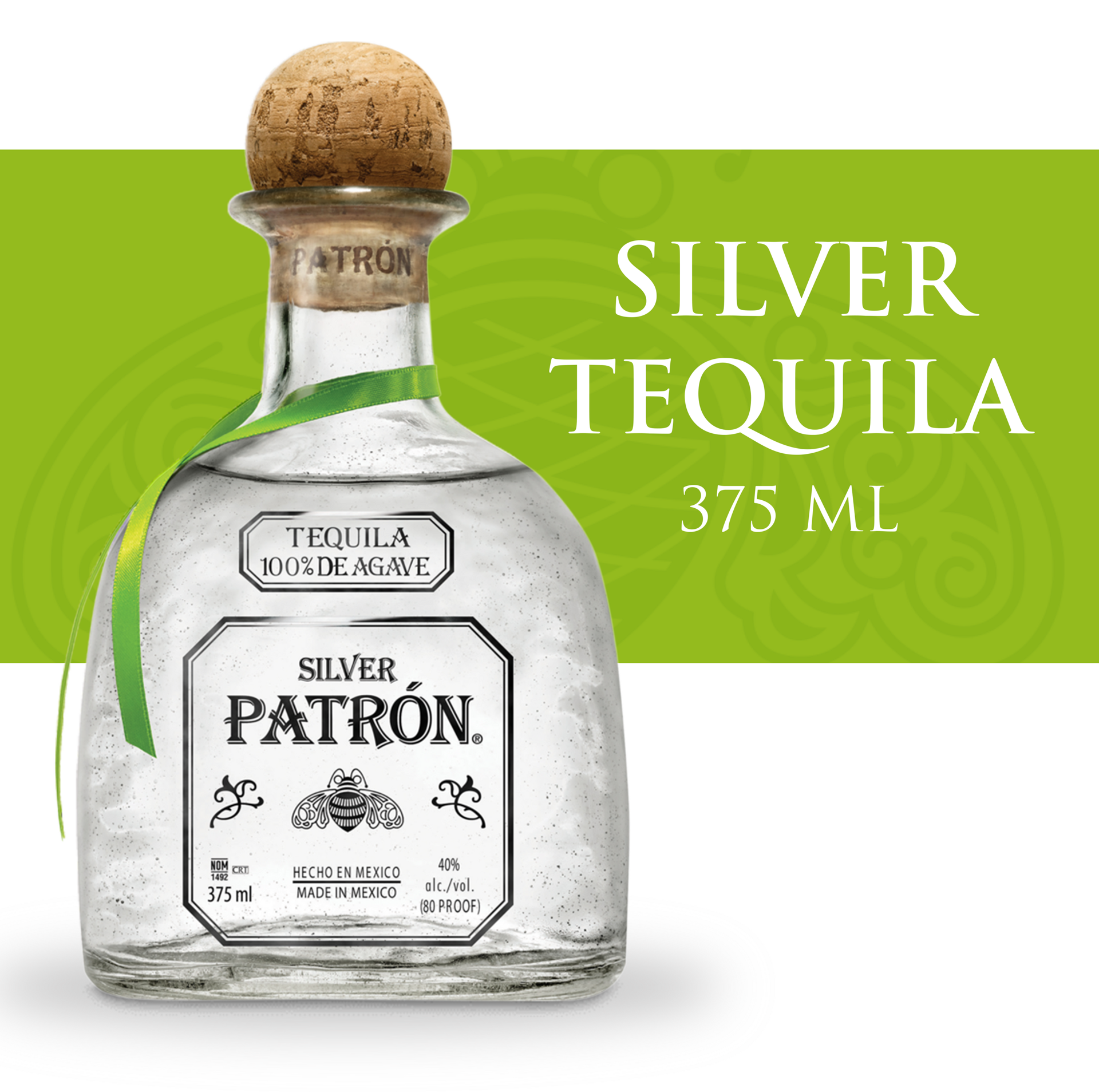 slide 3 of 5, Patrón Patron Silver Tequila 40% 37.5Cl/375Ml, 375 ml