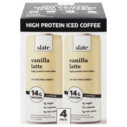 Slate Vanilla Latte High Protein Iced Coffee