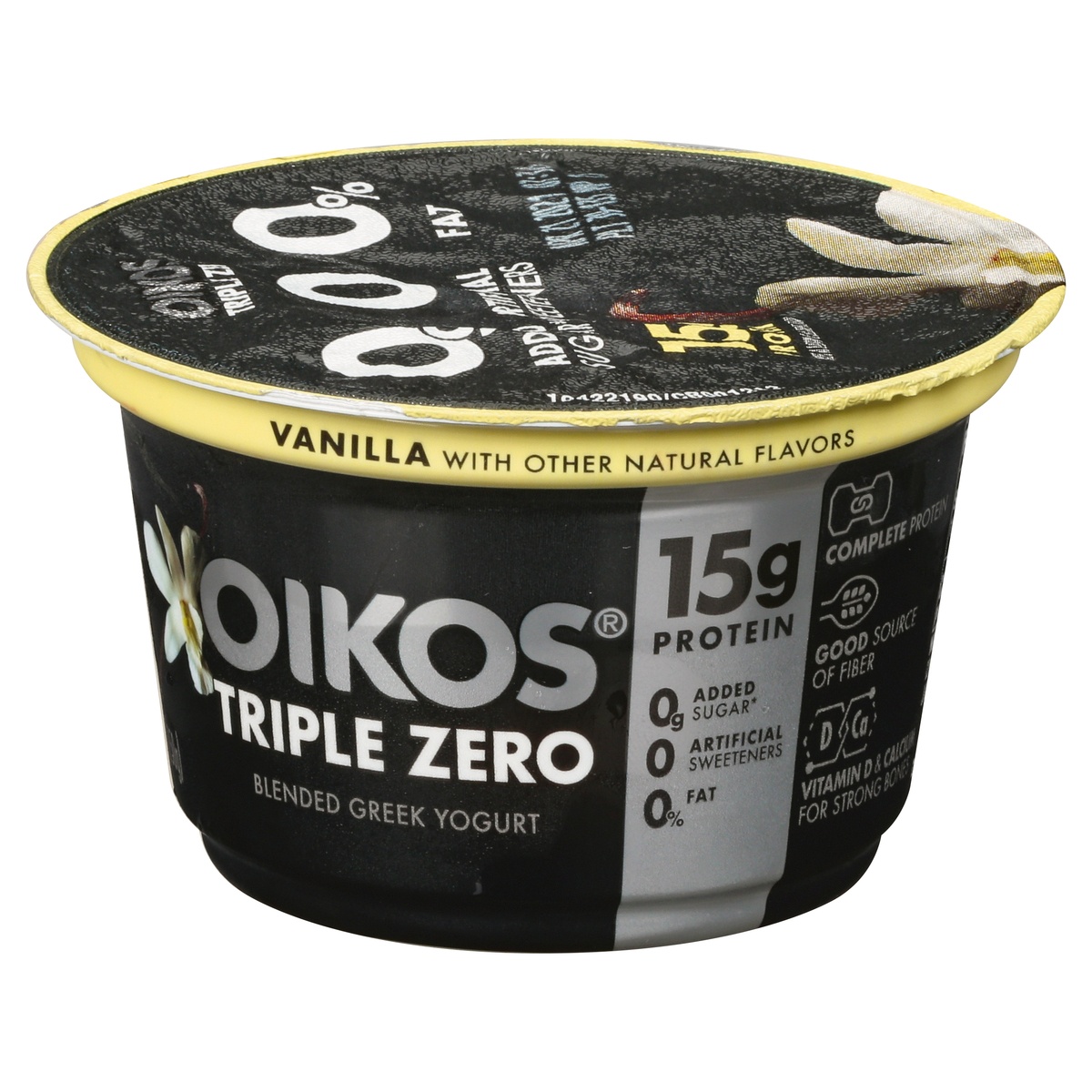 slide 3 of 11, Oikos Triple Zero Vanilla Greek Yogurt, 5.3 oz