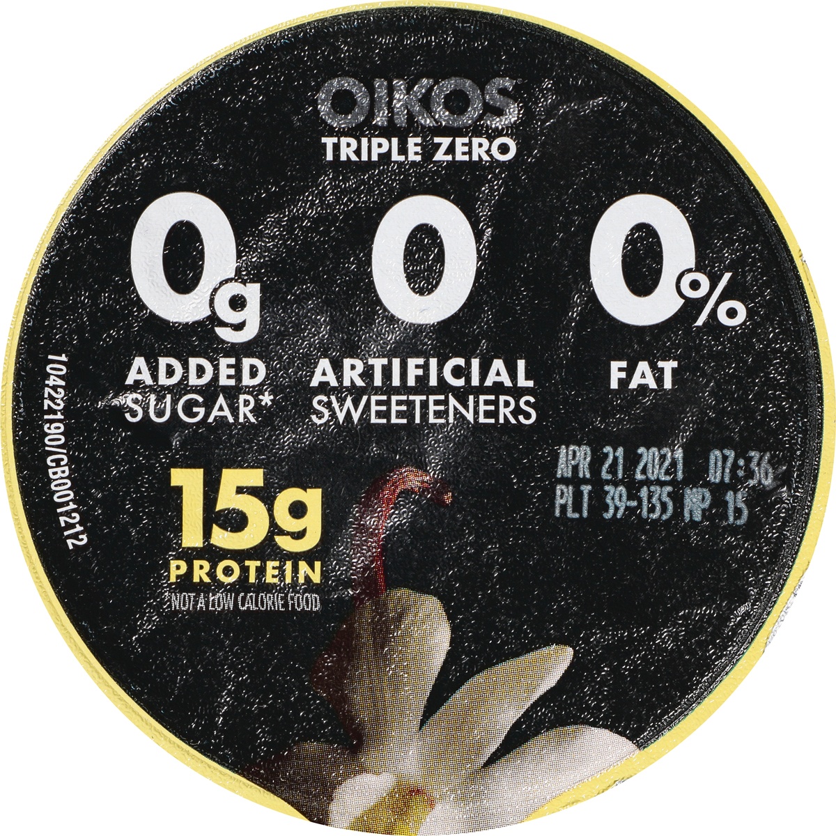 slide 6 of 11, Oikos Triple Zero Vanilla Greek Yogurt, 5.3 oz