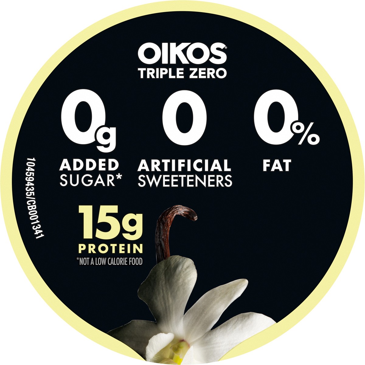 slide 8 of 9, Oikos Vanilla 15g Protein, 0g Added Sugar, Nonfat Greek Yogurt, 5.3 OZ Cup, 5.3 oz