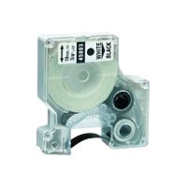 slide 3 of 7, DYMO D1 Standard Tape Cartridge For Dymo Label Makers, Black on White, 23 ft