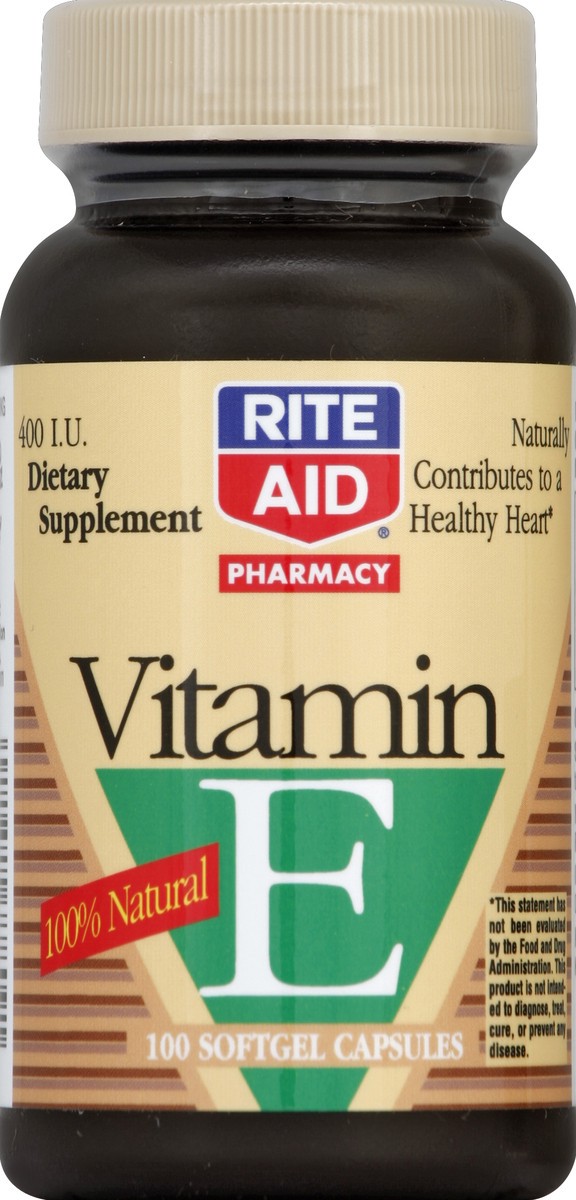 slide 2 of 3, Rite Aid Ra Nat Vit E 400Iu, 100 ct