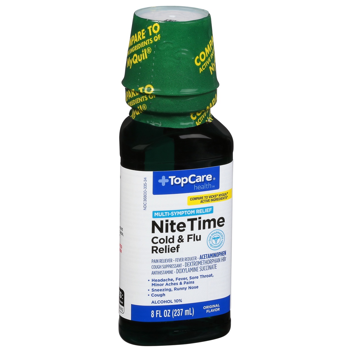 TopCare Nite Time Cold Flu Relief Original Flavor 8 fl oz Shipt