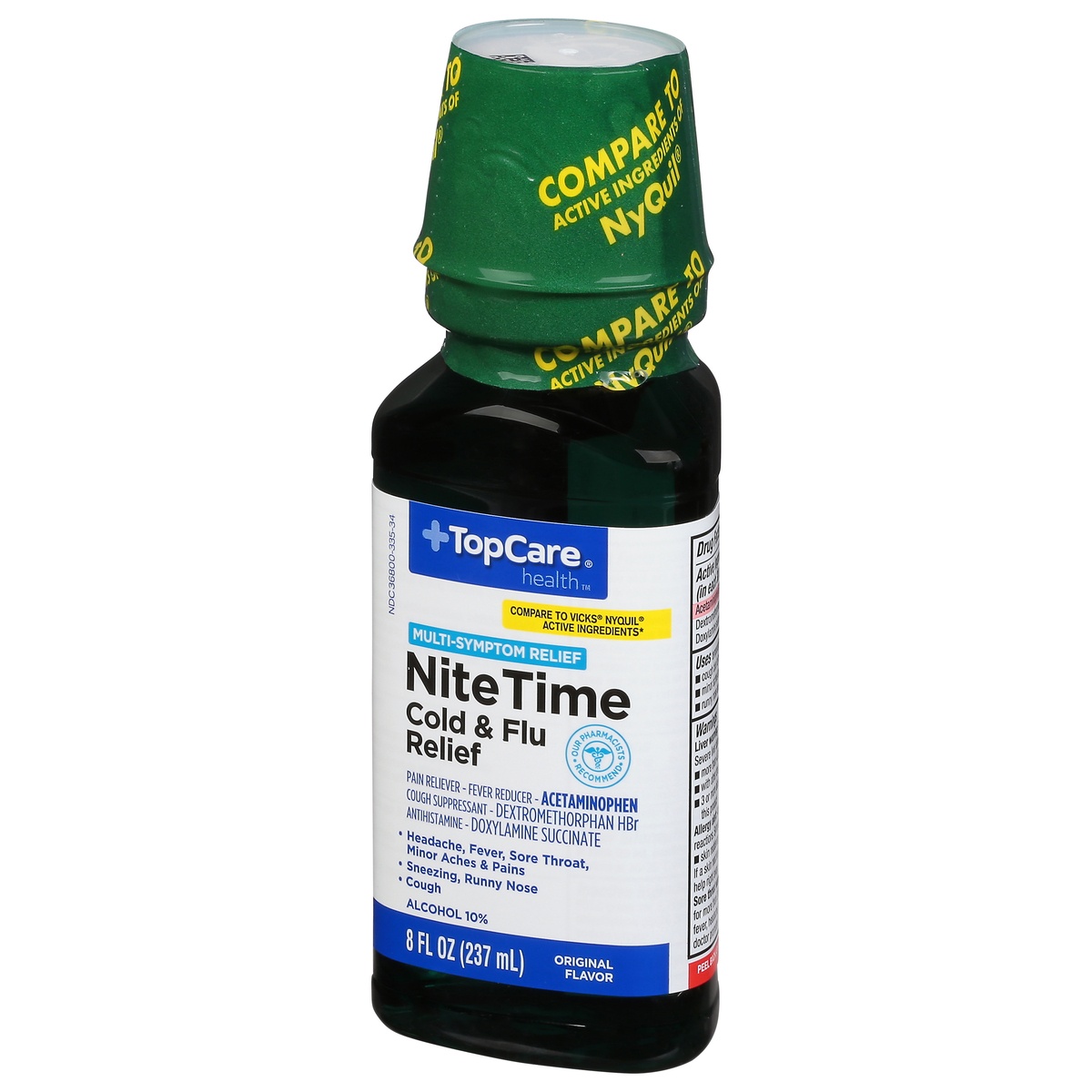 TopCare Nite Time Cold Flu Relief Original Flavor 8 fl oz Shipt