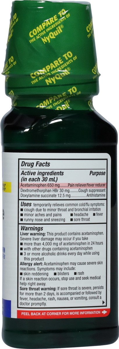 slide 8 of 9, TopCare Health Multi-Symptom Relief NiteTime Original Flavor Cold & Flu Relief 8 fl oz, 8 fl oz