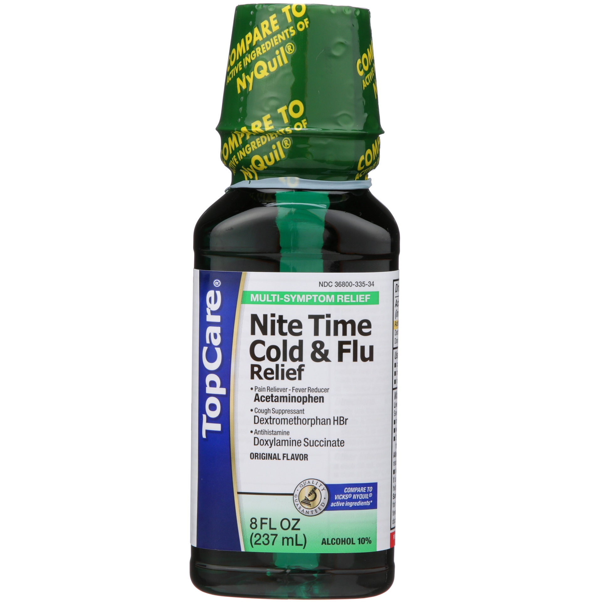 TopCare Nite Time Cold Flu Relief Original Flavor 8 fl oz Shipt