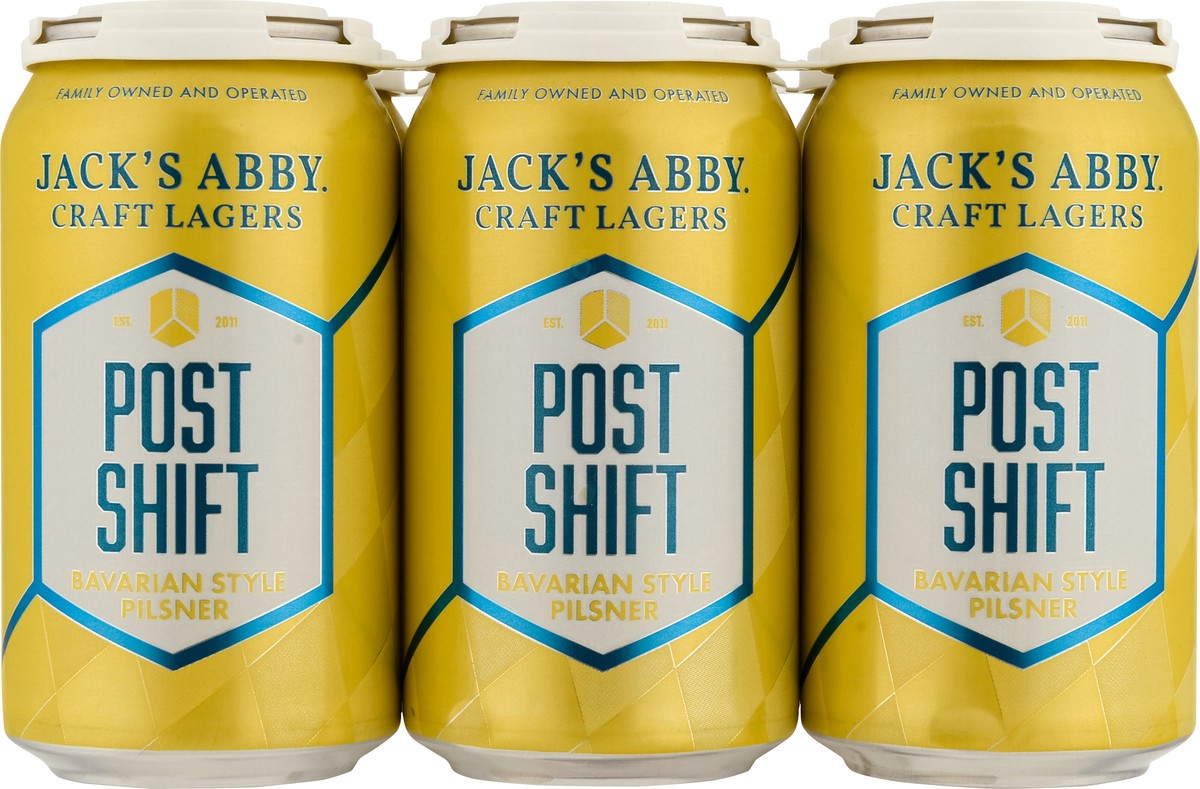 slide 10 of 12, Jack's Abby Bavarian Style Lager Post Shift Beer 6 - 12 fl oz Cans, 6 ct